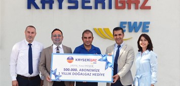 Kayserigaz, 500 Bin Aboneye Ulaştı