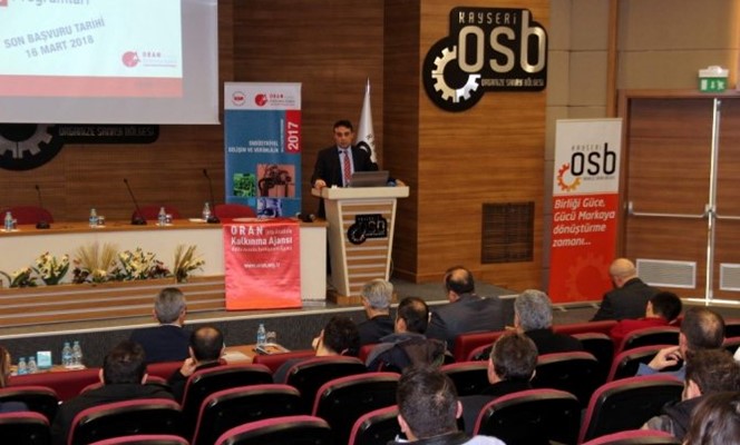 ORAN, 2017 Yılı Mali Destek Programları Kayseri Bilgilendirme Toplantısı Yapıldı ORAN, 2017 Yılı Mali Destek Programları Kayseri Bilgilendirme Toplantısı Yapıldı